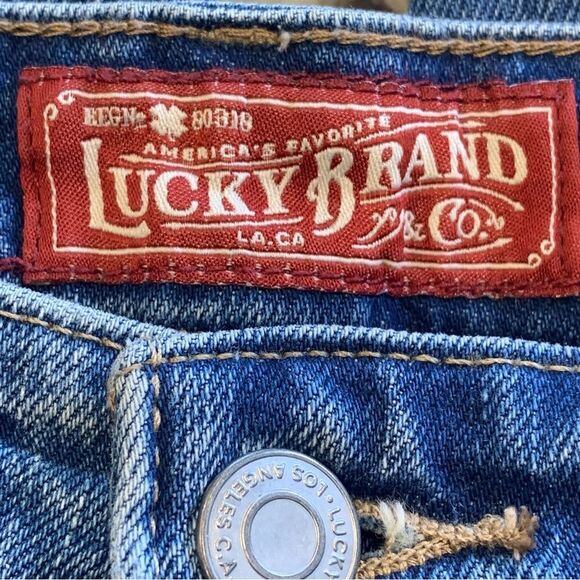 Lucky Brand Ava Skinny Floral Embroidered Distressed Jeans Size 2 - Picture 5 of 10